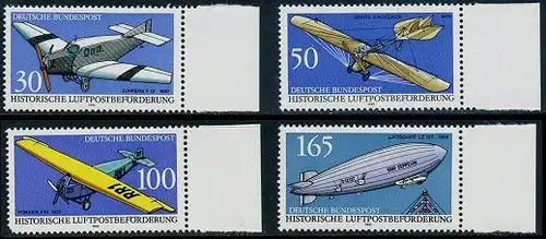 BUND 1991 Michel-Nummer 1522-1525 postfrisch SATZ(4) EINZELMARKEN RÄNDER rechts (c)