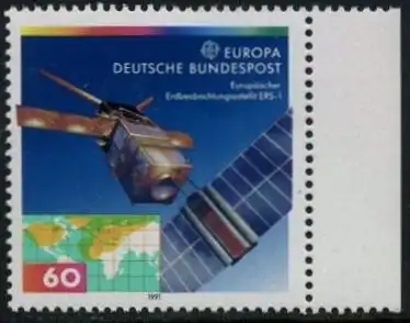 BUND 1991 Michel-Nummer 1526 postfrisch EINZELMARKE RAND rechts