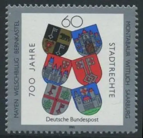 BUND 1991 Michel-Nummer 1528 postfrisch EINZELMARKE
