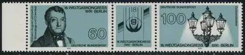 BUND 1991 Michel-Nummer 1538 postfrisch horiz.PAAR RAND links