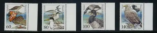 BUND 1991 Michel-Nummer 1539-1542 postfrisch SATZ(4) EINZELMARKEN RÄNDER rechts