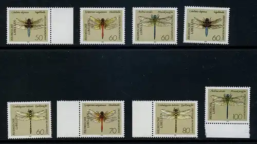 BUND 1991 Michel-Nummer 1545-1552 postfrisch SATZ(8) EINZELMARKEN (a2)