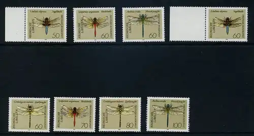 BUND 1991 Michel-Nummer 1545-1552 postfrisch SATZ(8) EINZELMARKEN (a4)