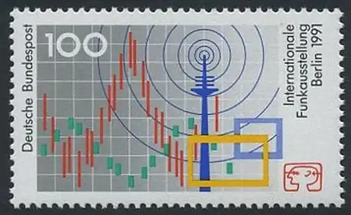 BUND 1991 Michel-Nummer 1553 postfrisch EINZELMARKE