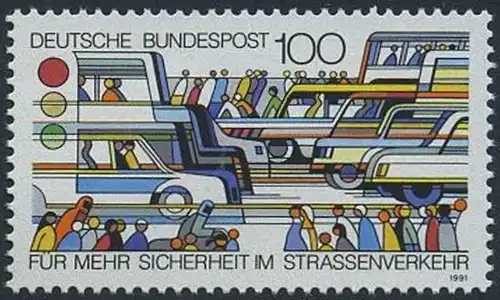 BUND 1991 Michel-Nummer 1554 postfrisch EINZELMARKE
