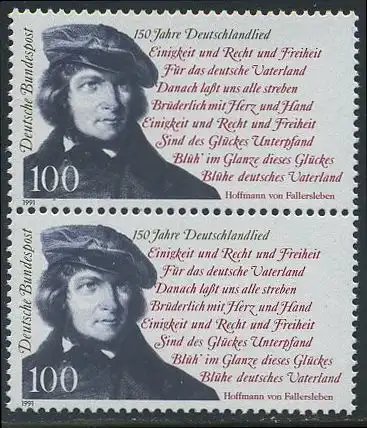 BUND 1991 Michel-Nummer 1555 postfrisch vert.PAAR