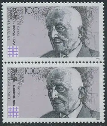 BUND 1991 Michel-Nummer 1556 postfrisch vert.PAAR