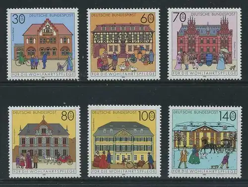 BUND 1991 Michel-Nummer 1563-1568 postfrisch SATZ(6) EINZELMARKEN