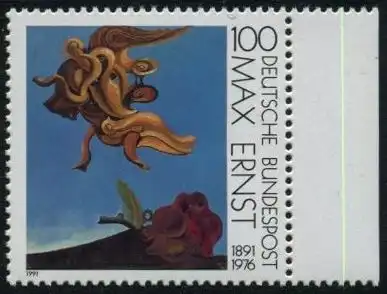 BUND 1991 Michel-Nummer 1569 postfrisch EINZELMARKE RAND rechts