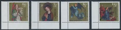 BUND 1991 Michel-Nummer 1578-1581 postfrisch SATZ(4) EINZELMARKEN ECKRÄNDER unten links