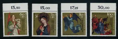 BUND 1991 Michel-Nummer 1578-1581 postfrisch SATZ(4) EINZELMARKEN RÄNDER oben (a)
