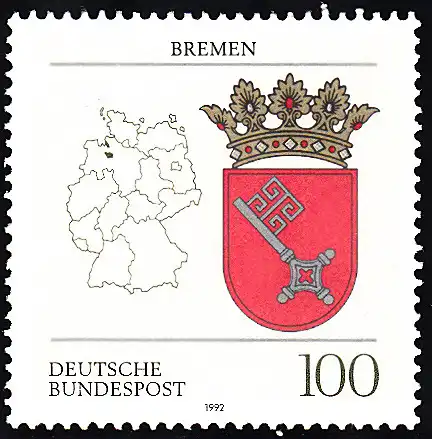 BUND 1992 Michel-Nummer 1590 postfrisch EINZELMARKE