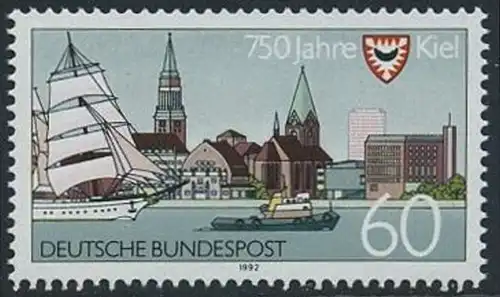 BUND 1992 Michel-Nummer 1598 postfrisch EINZELMARKE