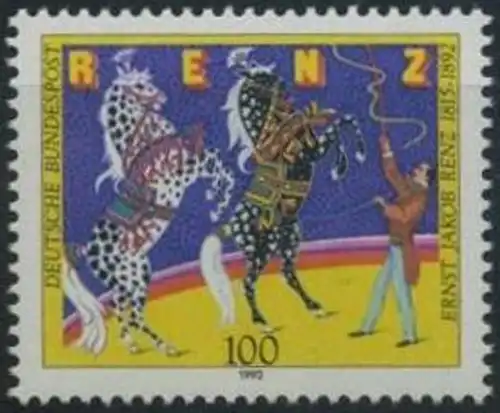 BUND 1992 Michel-Nummer 1600 postfrisch EINZELMARKE