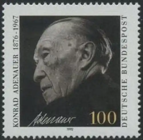 BUND 1992 Michel-Nummer 1601 postfrisch EINZELMARKE