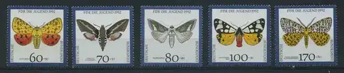 BUND 1992 Michel-Nummer 1602-1606 postfrisch SATZ(5) EINZELMARKEN