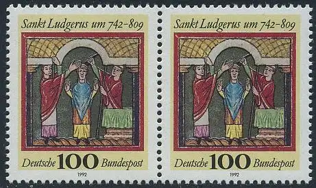 BUND 1992 Michel-Nummer 1610 postfrisch horiz.PAAR