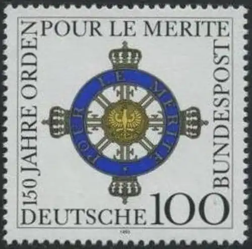 BUND 1992 Michel-Nummer 1613 postfrisch EINZELMARKE