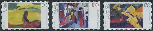 BUND 1992 Michel-Nummer 1617-1619 postfrisch SATZ(3) EINZELMARKEN