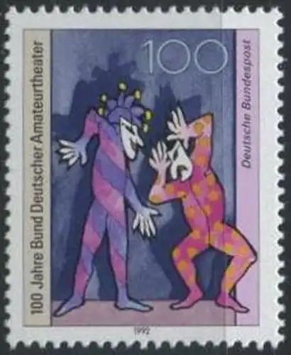 BUND 1992 Michel-Nummer 1626 postfrisch EINZELMARKE