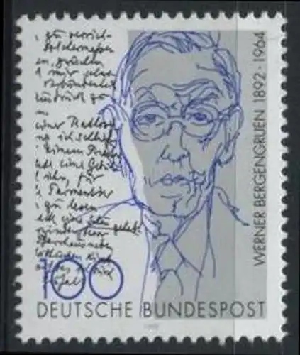 BUND 1992 Michel-Nummer 1629 postfrisch EINZELMARKE