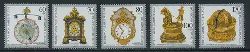 BUND 1992 Michel-Nummer 1631-1635 postfrisch SATZ(5) EINZELMARKEN