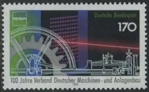 BUND 1992 Michel-Nummer 1636 postfrisch EINZELMARKE