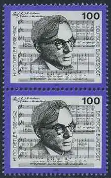 BUND 1992 Michel-Nummer 1637 postfrisch vert.PAAR