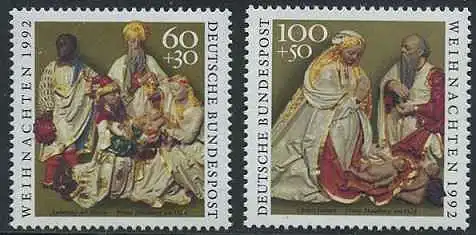 BUND 1992 Michel-Nummer 1639-1640 postfrisch SATZ(2) EINZELMARKEN