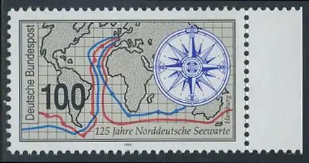 BUND 1993 Michel-Nummer 1647 postfrisch EINZELMARKE RAND rechts