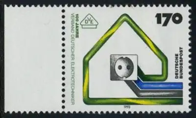 BUND 1993 Michel-Nummer 1648 postfrisch EINZELMARKE RAND links