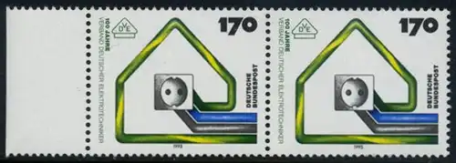 BUND 1993 Michel-Nummer 1648 postfrisch horiz.PAAR RAND links