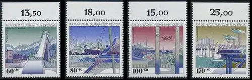 BUND 1993 Michel-Nummer 1650-1653 postfrisch SATZ(4) EINZELMARKEN RÄNDER oben (a)