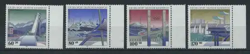 BUND 1993 Michel-Nummer 1650-1653 postfrisch SATZ(4) EINZELMARKEN RÄNDER rechts