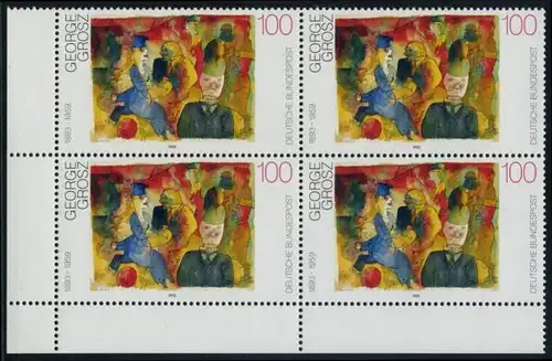 BUND 1993 Michel-Nummer 1656 postfrisch BLOCK ECKRAND unten links