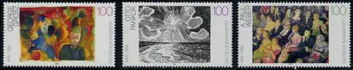 BUND 1993 Michel-Nummer 1656-1658 postfrisch SATZ(3) EINZELMARKEN