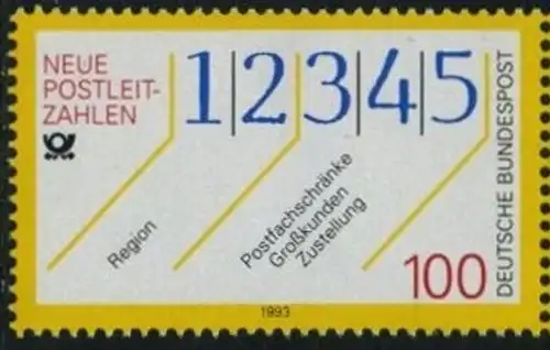 BUND 1993 Michel-Nummer 1659 postfrisch EINZELMARKE