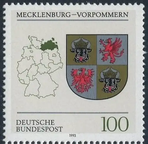 BUND 1993 Michel-Nummer 1661 postfrisch EINZELMARKE