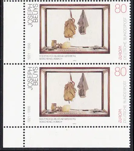 BUND 1993 Michel-Nummer 1673 postfrisch vert.PAAR ECKRAND unten links