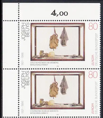 BUND 1993 Michel-Nummer 1673 postfrisch vert.PAAR ECKRAND oben links