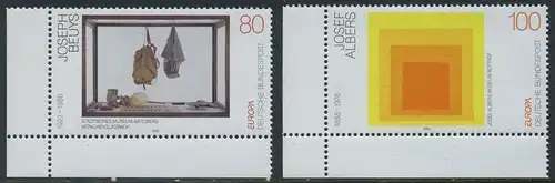 BUND 1993 Michel-Nummer 1673-1674 postfrisch SATZ(2) EINZELMARKEN ECKRÄNDER unten links