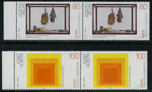 BUND 1993 Michel-Nummer 1673-1674 postfrisch SATZ(2) horiz.PAARE RÄNDER links