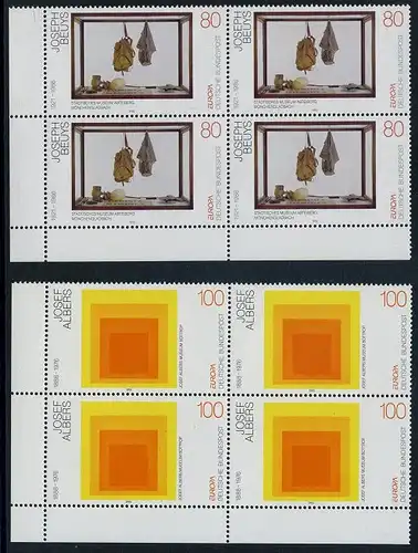 BUND 1993 Michel-Nummer 1673-1674 postfrisch SATZ(2) BLÖCKE ECKRAND unten links