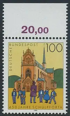 BUND 1993 Michel-Nummer 1675 postfrisch EINZELMARKE RAND oben (b)