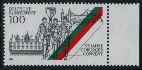 BUND 1993 Michel-Nummer 1676 postfrisch EINZELMARKE RAND rechts