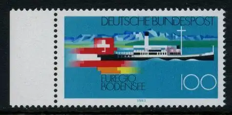 BUND 1993 Michel-Nummer 1678 postfrisch EINZELMARKE RAND links