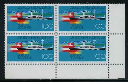 BUND 1993 Michel-Nummer 1678 postfrisch BLOCK ECKRAND unten rechts