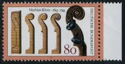 BUND 1993 Michel-Nummer 1688 postfrisch EINZELMARKE RAND rechts