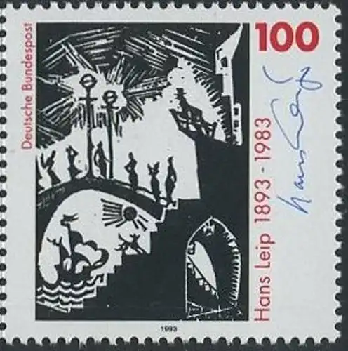 BUND 1993 Michel-Nummer 1694 postfrisch EINZELMARKE