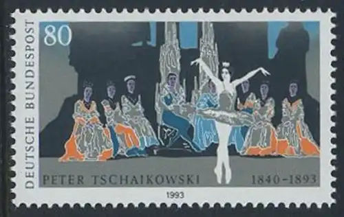 BUND 1993 Michel-Nummer 1702 postfrisch EINZELMARKE